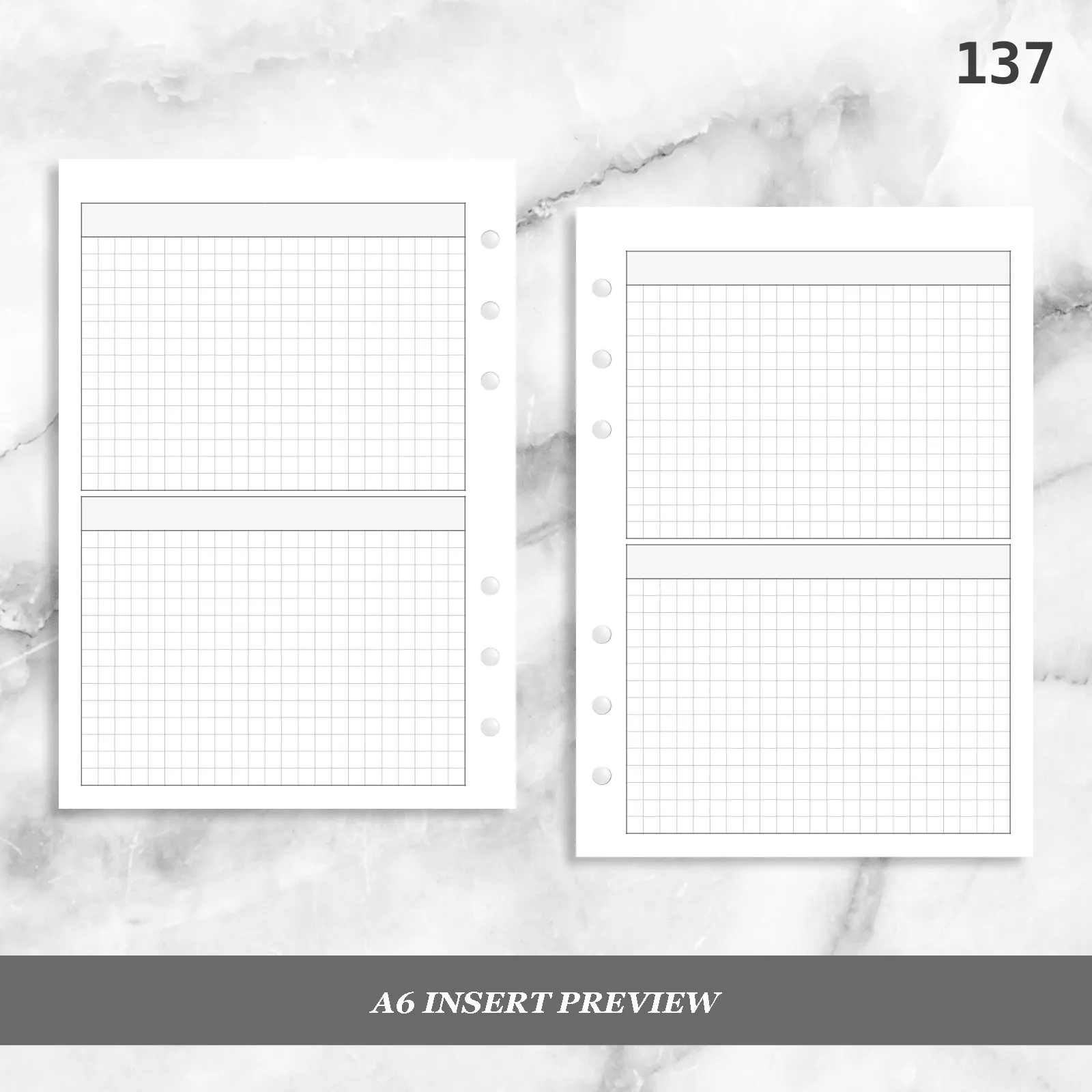 137: Two Horizontal Grid Boxes