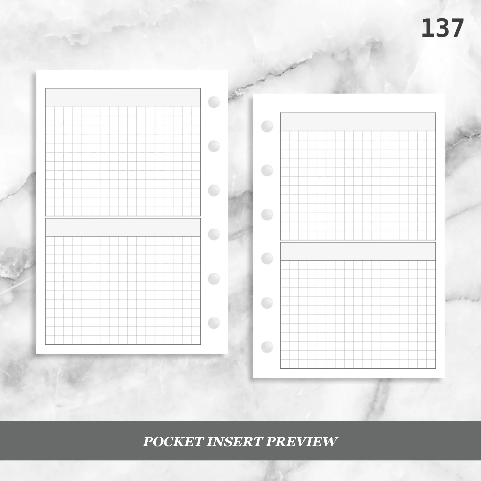 137: Two Horizontal Grid Boxes