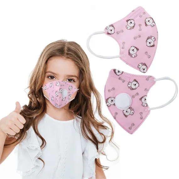 2-Pack: Multilayer Protective Respirator Safety Face Mask for Kids