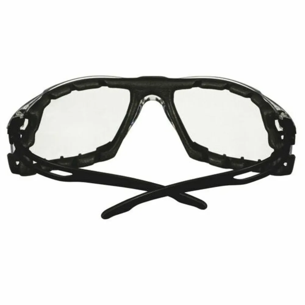 3M™ SecureFit™ SF501BLK-FM Scotchguard Anti-Fog, Anti-Scratch, Clear Lens Safety Goggles & Foam
