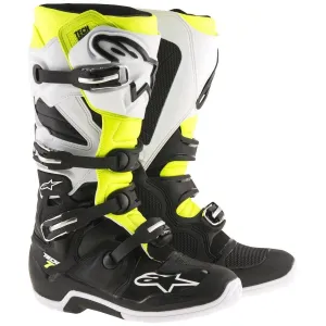 Alpinestars Tech 7 Enduro Men's Black/White/Yellow Motocross Boots