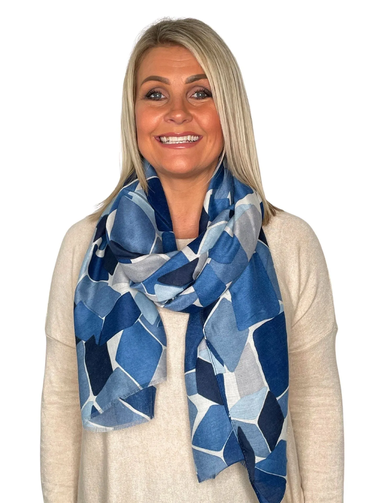Dianne Abstract Diamond Print Scarf