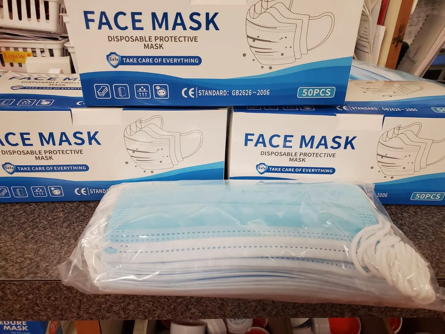 Disposable 3 ply mask 50ct ***Best Value***
