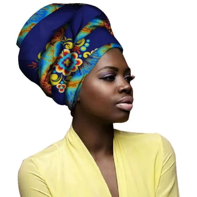 Ethnic Ankara Headscarf Wrap Cover