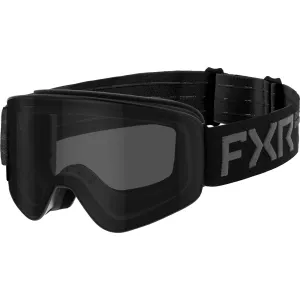 FXR 233110-1010-00 Ridge Snow Goggle Magnetic-Connect Anti Fog Scratch Lens Black Ops