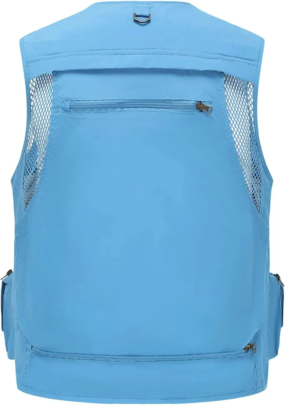 Hbufnha Fishing Vest Outdoor Work Vests Unisex Hunting Travel Photography Safari Multi Pockets