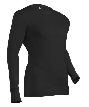 Indera Expedition Weight Cotton Raschel Knit Thermal Top - Black