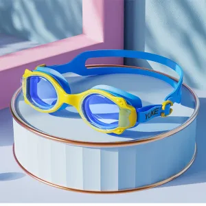Junior Blue Yellow Anti Fog UV Protection Leakproof Design Swim Goggles for Kids, 3 years - 8 years