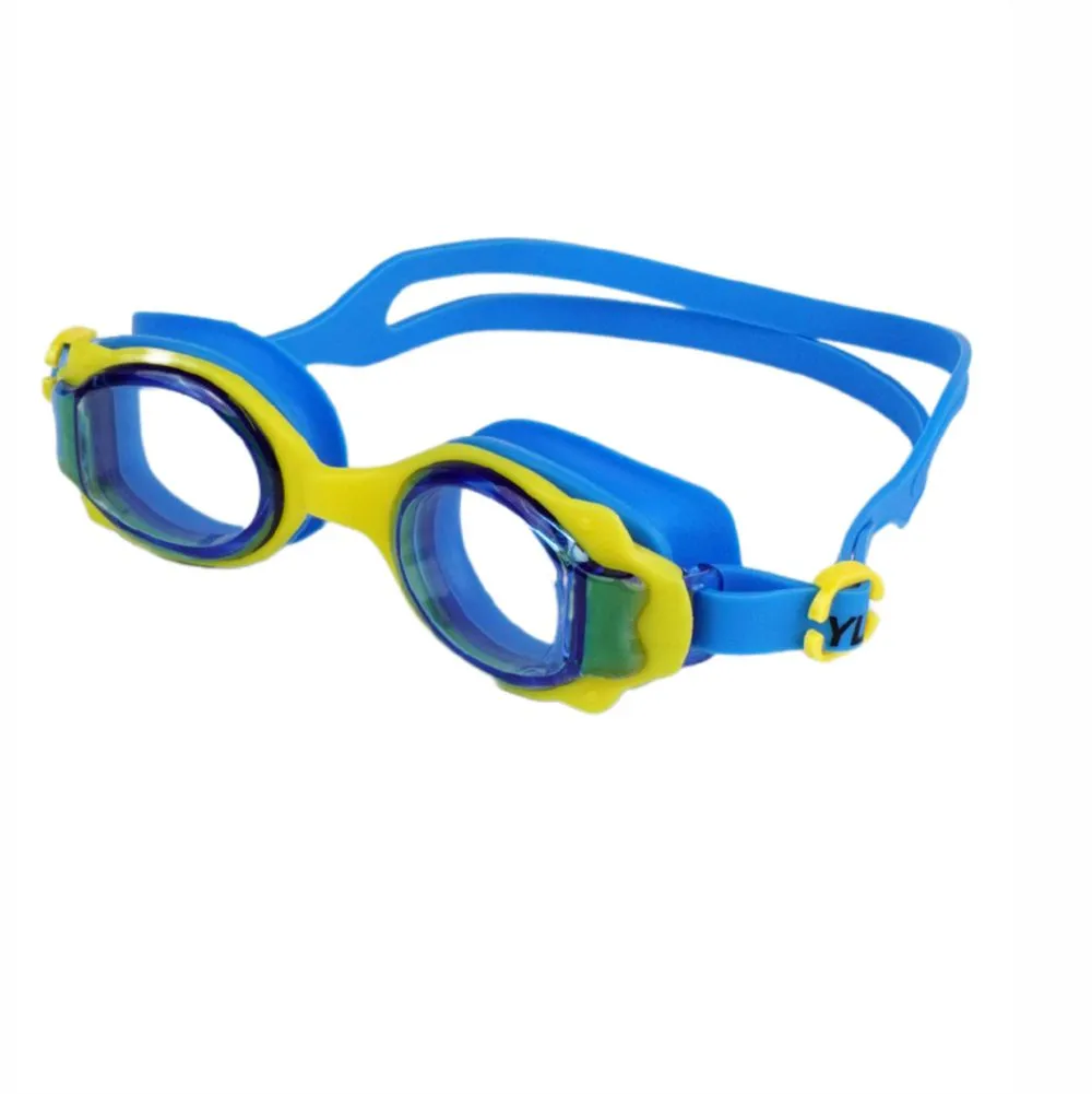Junior Blue Yellow Anti Fog UV Protection Leakproof Design Swim Goggles for Kids, 3 years - 8 years