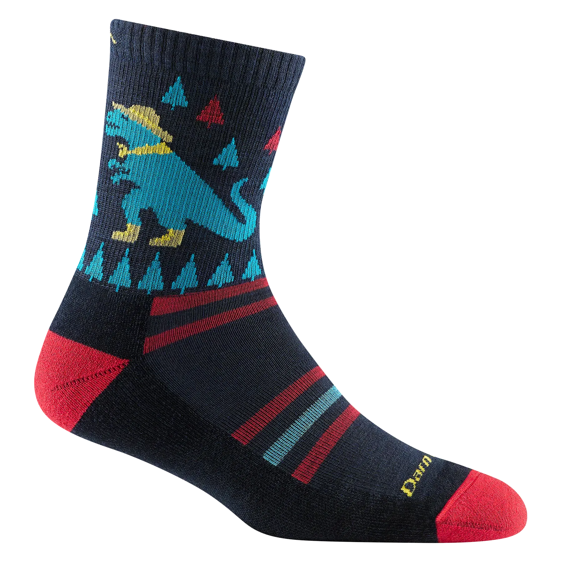 Kids' Ty-Ranger-Saurus Micro Crew Lightweight Hiking Sock