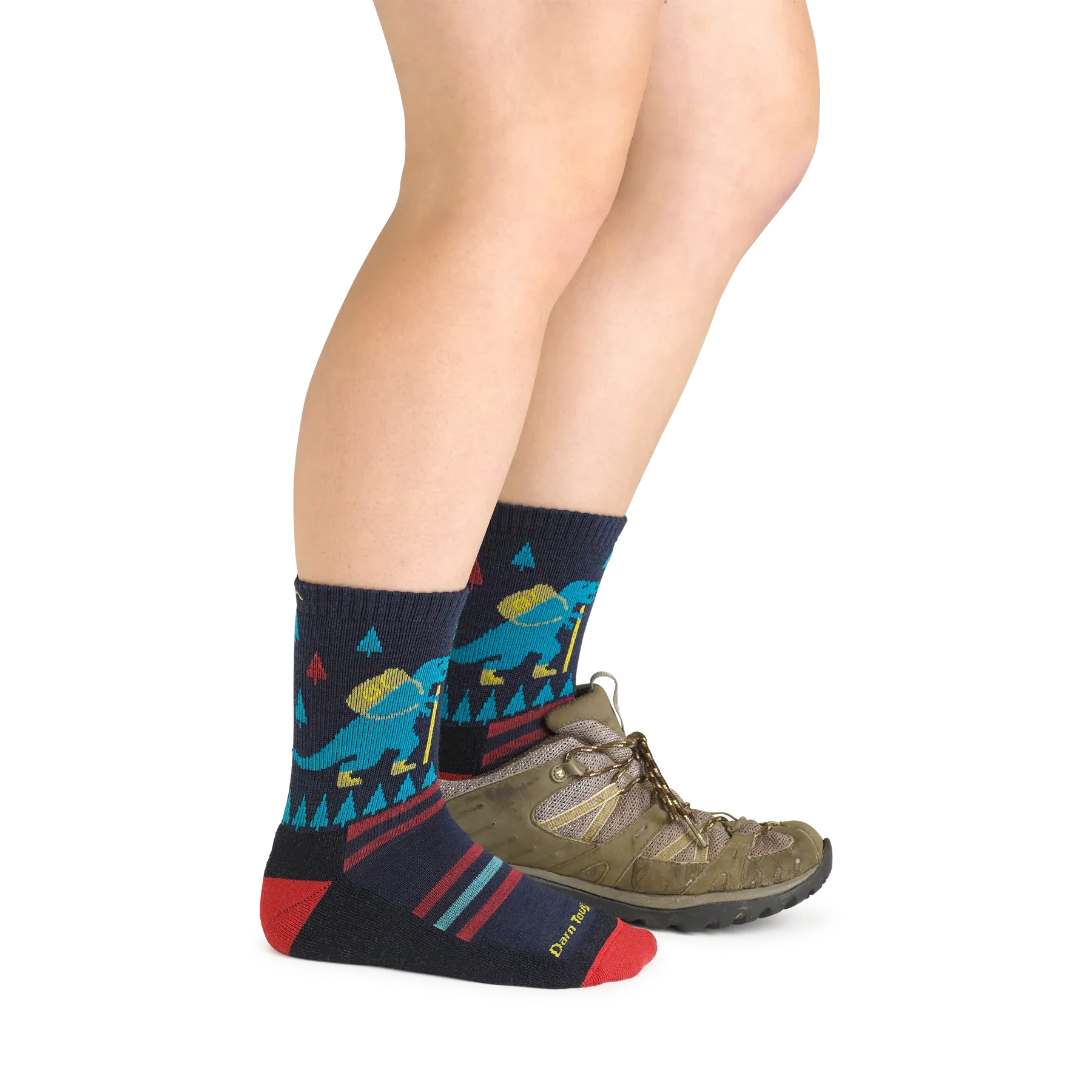 Kids' Ty-Ranger-Saurus Micro Crew Lightweight Hiking Sock