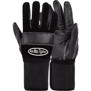Maxmac Typhon leather vibration   cut resistant gloves Cut-Lv2