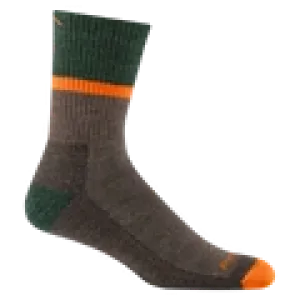 Men's Micro Crew Ranger Midweight Hiking Socks (Brown)