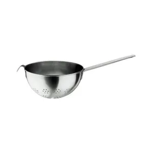 Paderno Stainless Steel Round Bottom Strainer With Hook and Handle