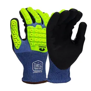 Pyramex Micro-Foam Nitrile A4 Impact Gloves GL613CBZ 12 pairs