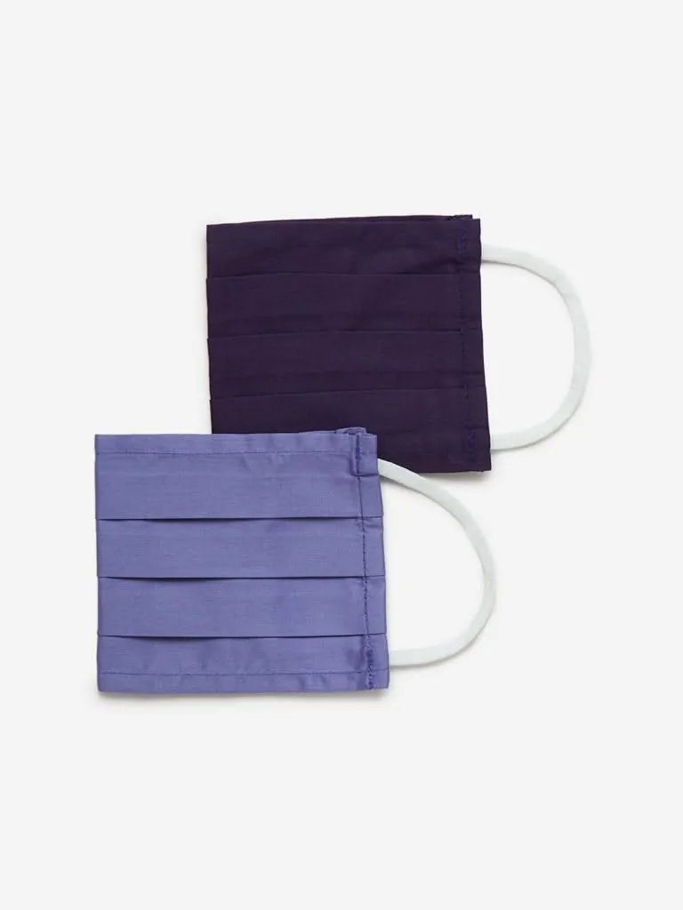 Studiowest Lilac Pleated Outdoor Masks Pack of Two