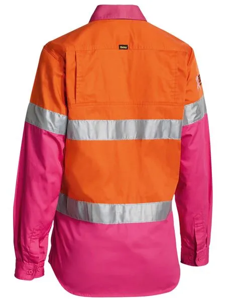WOMEN'S TAPED HI VIS COOL LIGHTWEIGHT DRILL SHIRT BL6696T