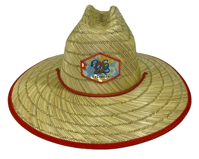 YoCO Retro Floral Straw Hat